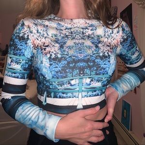 Art scene long sleeve top